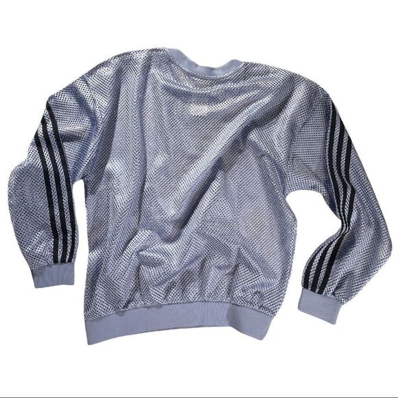 NWT Adidas Originals Mesh Crew Sweatshirt Size XS - Picture 2 of 5